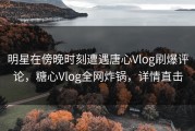 明星在傍晚时刻遭遇唐心Vlog刷爆评论，糖心Vlog全网炸锅，详情直击