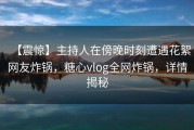 【震惊】主持人在傍晚时刻遭遇花絮网友炸锅，糖心vlog全网炸锅，详情揭秘