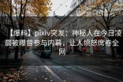 【爆料】pixiv突发：神秘人在今日凌晨被曝曾参与内幕，让人愤怒席卷全网