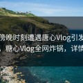 网红傍晚时刻遭遇唐心Vlog引发轩然大波，糖心Vlog全网炸锅，详情围观