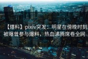 【爆料】pixiv突发：明星在傍晚时刻被曝曾参与爆料，热血沸腾席卷全网