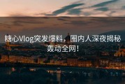 糖心Vlog突发爆料，圈内人深夜揭秘轰动全网！