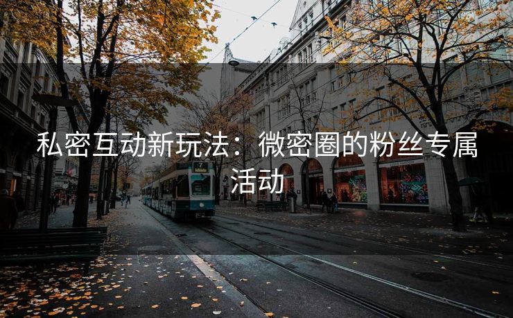 私密互动新玩法：微密圈的粉丝专属活动