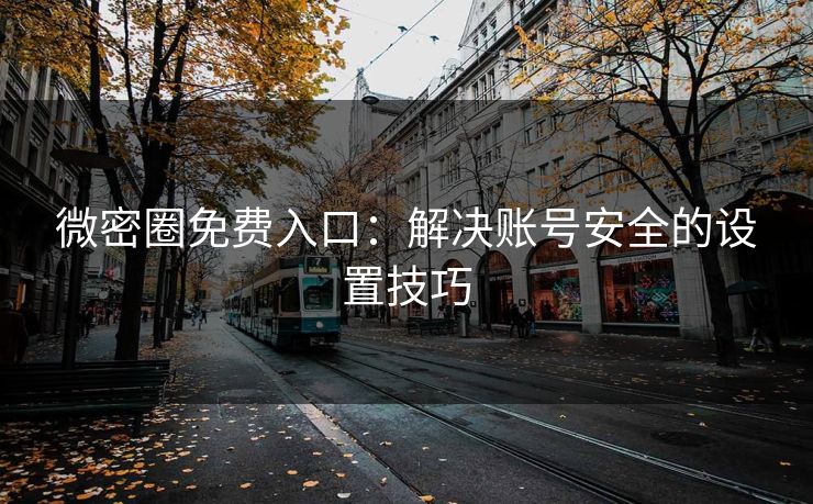 微密圈免费入口：解决账号安全的设置技巧