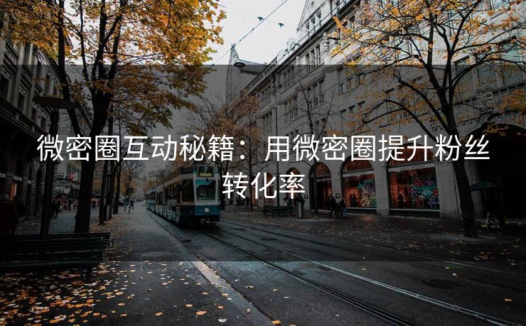 微密圈互动秘籍：用微密圈提升粉丝转化率