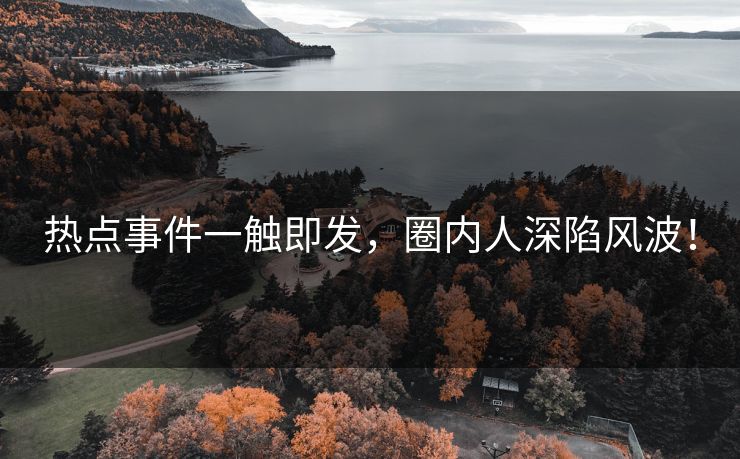 热点事件一触即发，圈内人深陷风波！