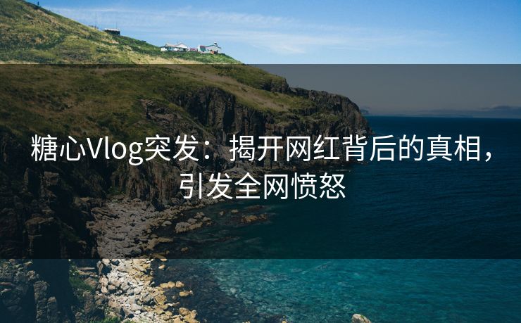 糖心Vlog突发：揭开网红背后的真相，引发全网愤怒