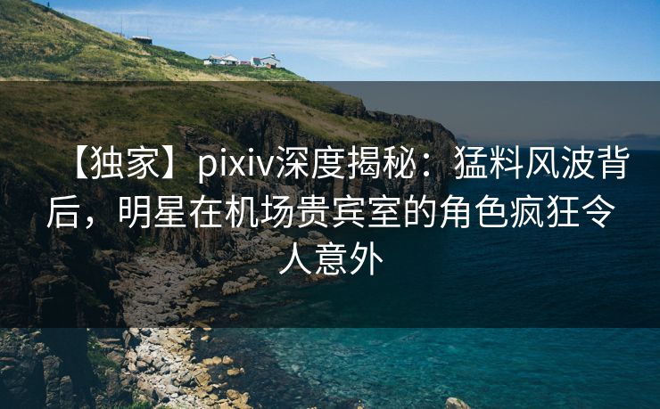 【独家】pixiv深度揭秘：猛料风波背后，明星在机场贵宾室的角色疯狂令人意外