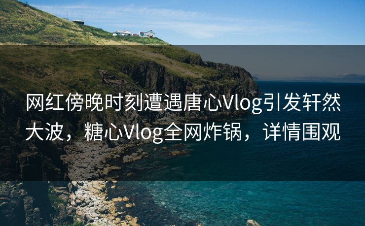 网红傍晚时刻遭遇唐心Vlog引发轩然大波,糖心Vlog全网炸锅,详情围观 网红傍晚时刻遭遇唐心Vlog引发轩然大波,糖心Vlog全网炸锅,详情围观
